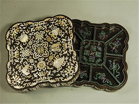 螺钿八宝圆角方盒 清（1644-1911年）