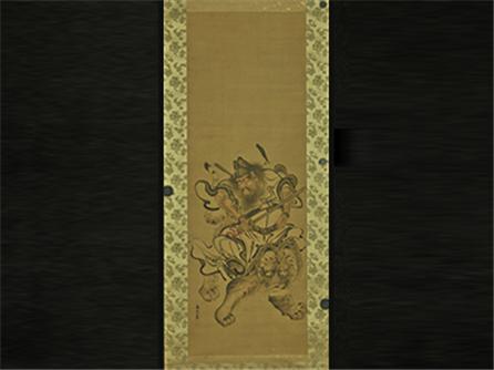 钟馗骑虎图 轴  日本 谷文晁（1763-1840年）