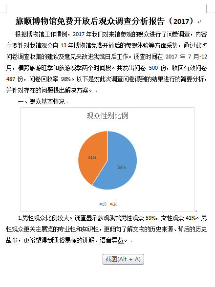  旅顺博物馆免费开放后观众调查分析报告（2017）